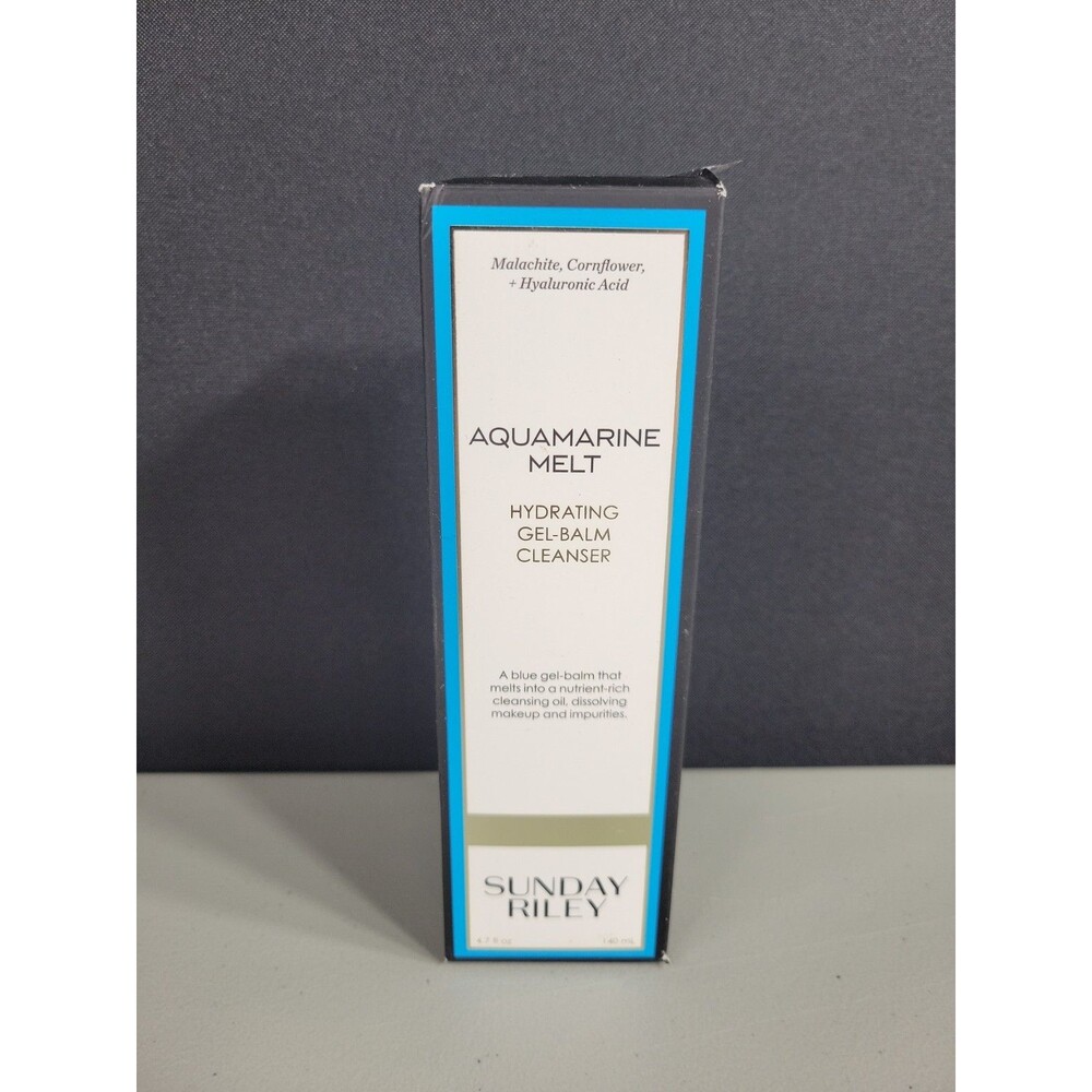 Sunday Riley Aquamarine Melt Hydrating Gel-Balm Cleanser Full Size New In Box